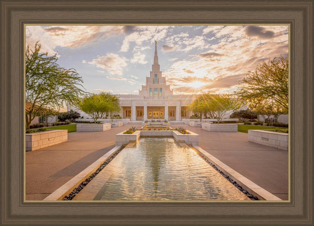 Phoenix Temple Golden Reflections