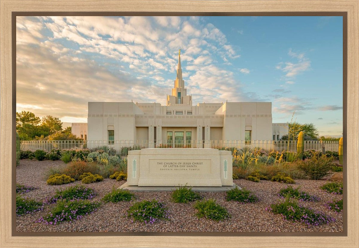 Phoenix Temple Golden Foundations Gallery Wrap