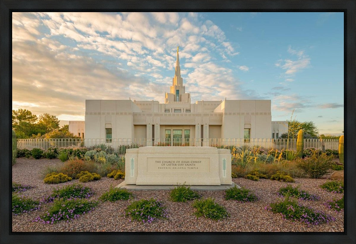 Phoenix Temple Golden Foundations Gallery Wrap
