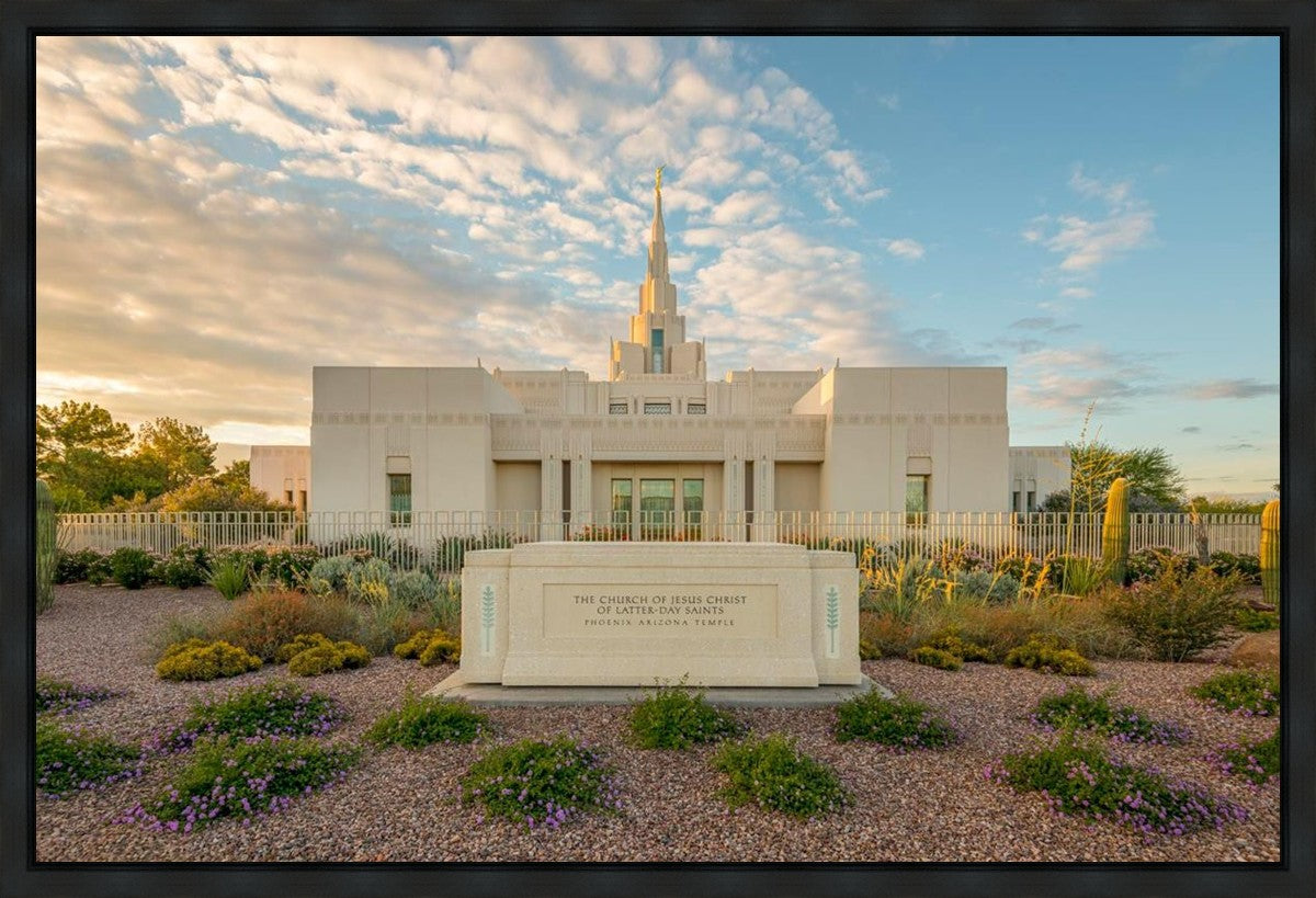 Phoenix Temple Golden Foundations Gallery Wrap