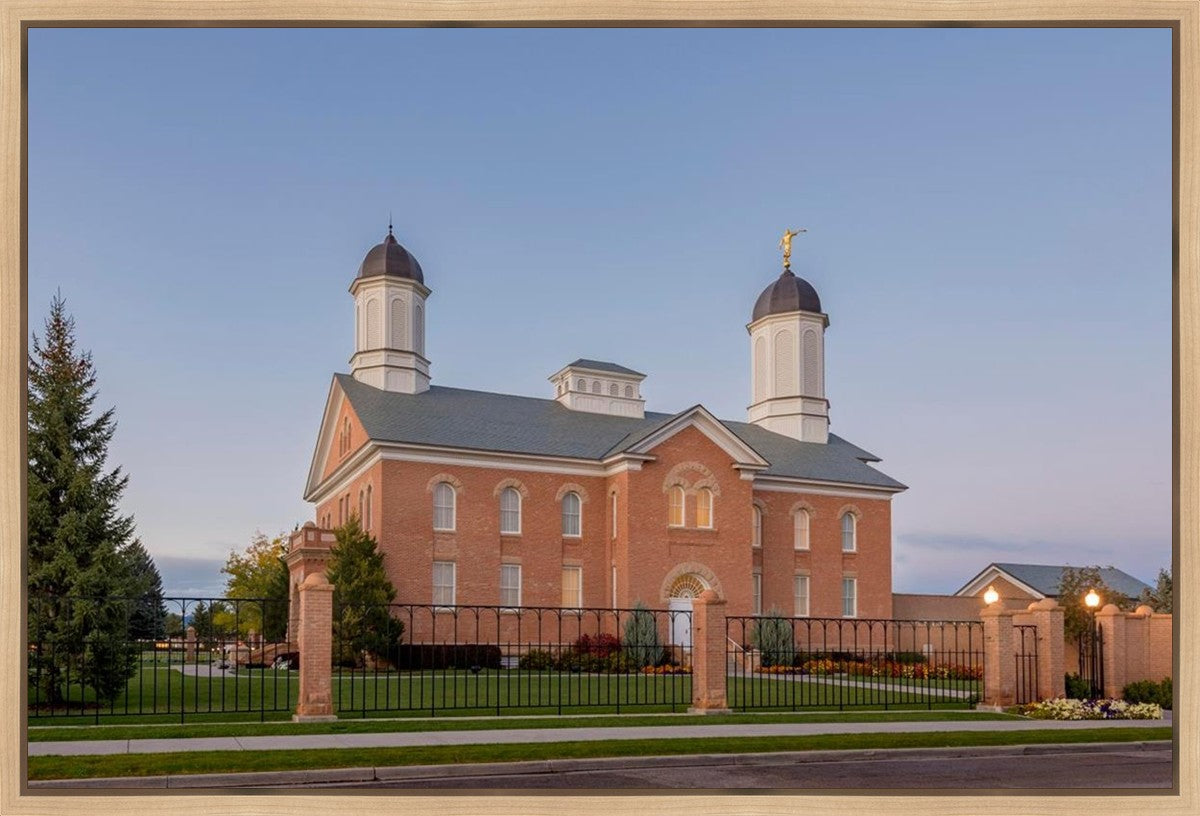 Vernal Temple Late Sunset Gallery Wrap