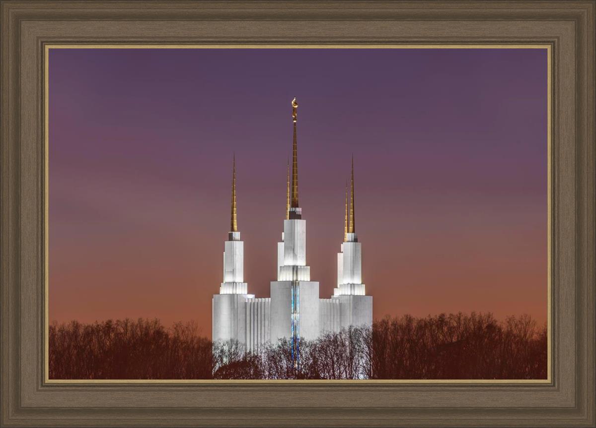 Washington DC Temple Evening Glow