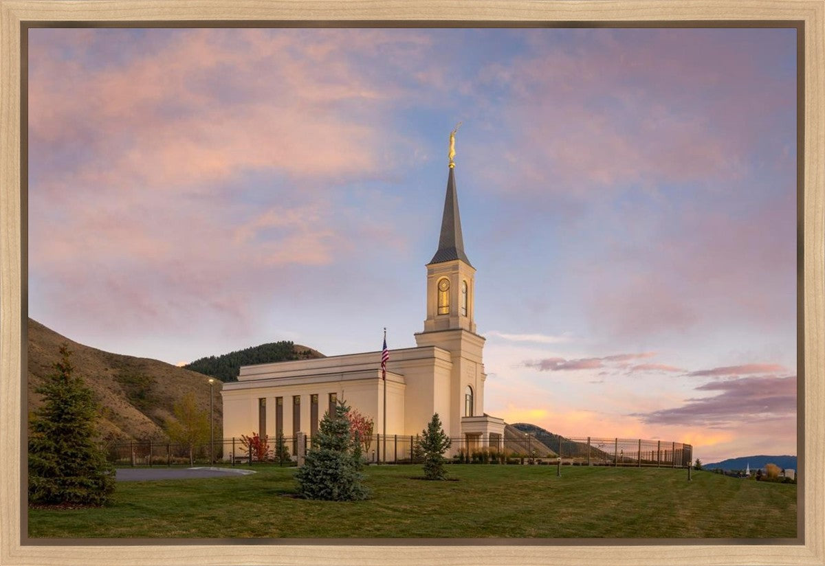 Star Valley Temple Peaceful Day Gallery Wrap