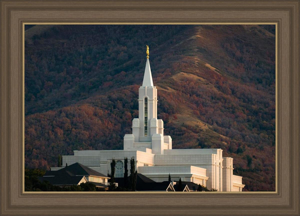 Bountiful Temple Autumn Sunset