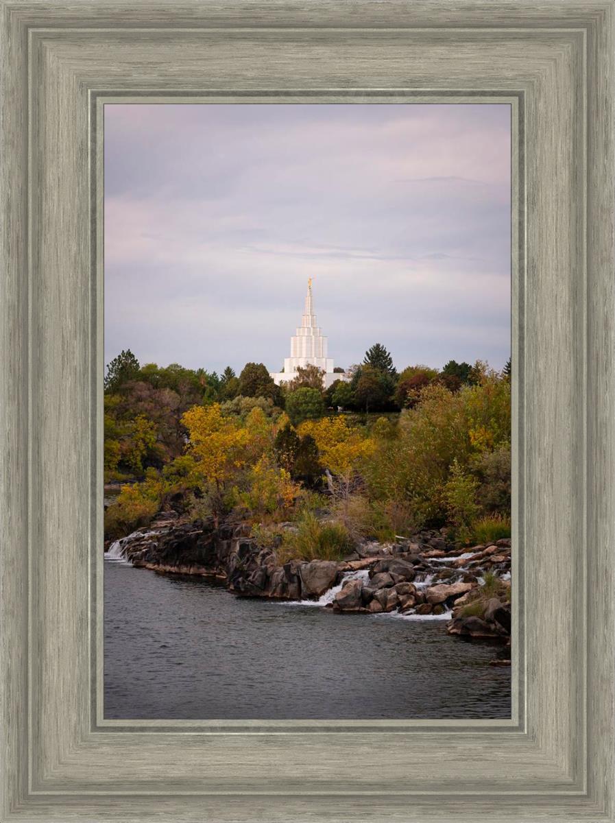 Idaho Falls Temple Colorful Snake River