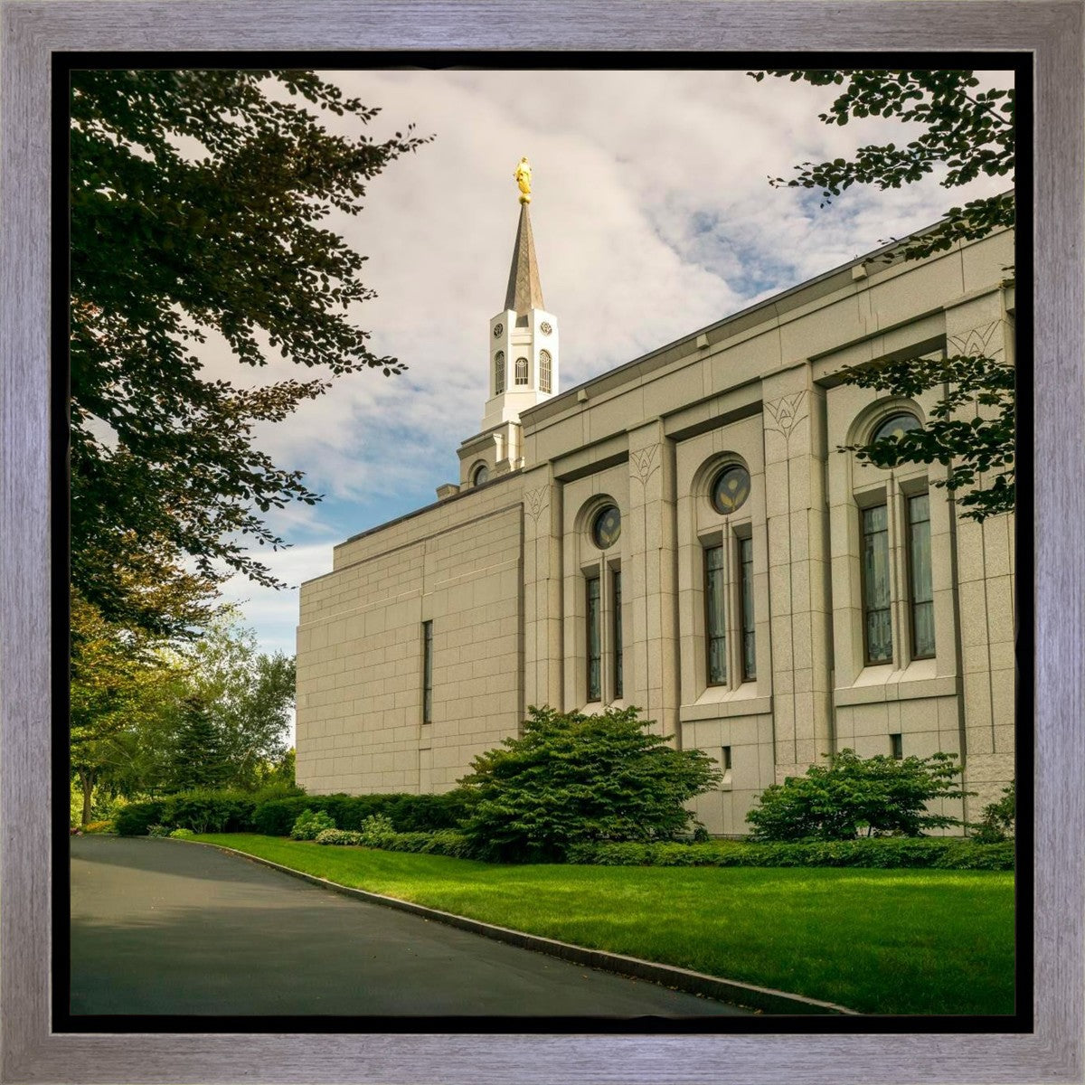 Boston Temple Trees Of Life Panoramic Gallery Wrap