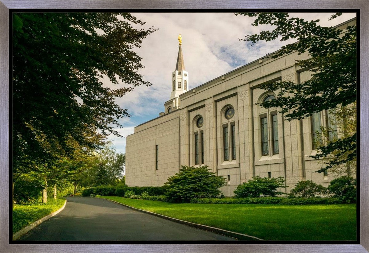 Boston Temple Trees Of Life Panoramic Gallery Wrap