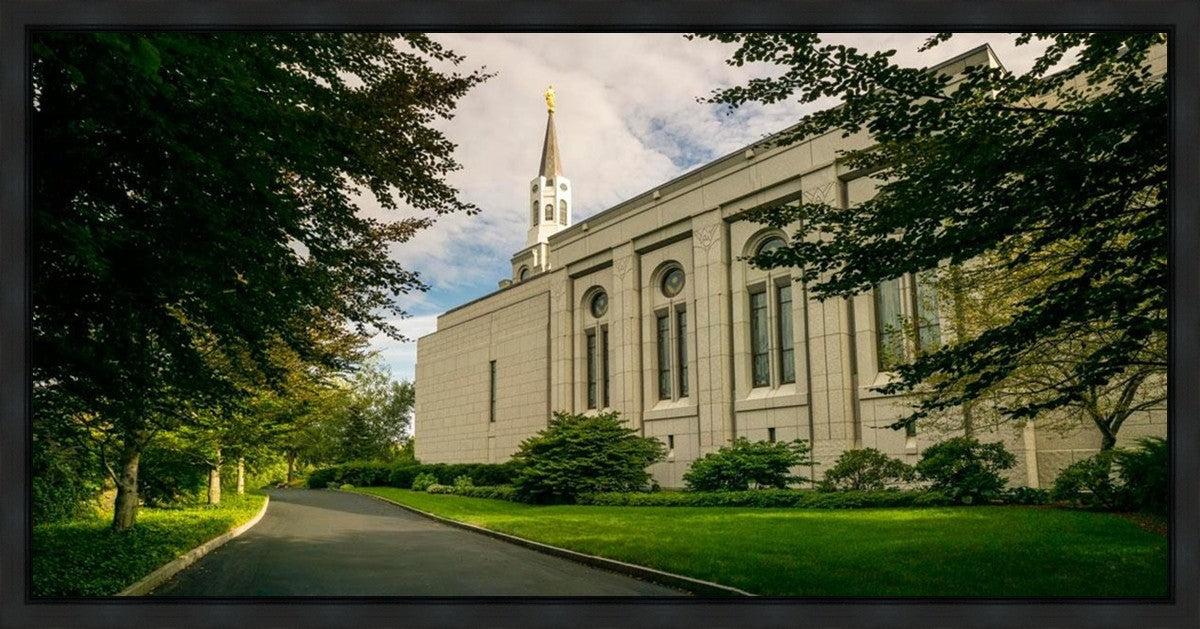 Boston Temple Trees Of Life Panoramic Gallery Wrap