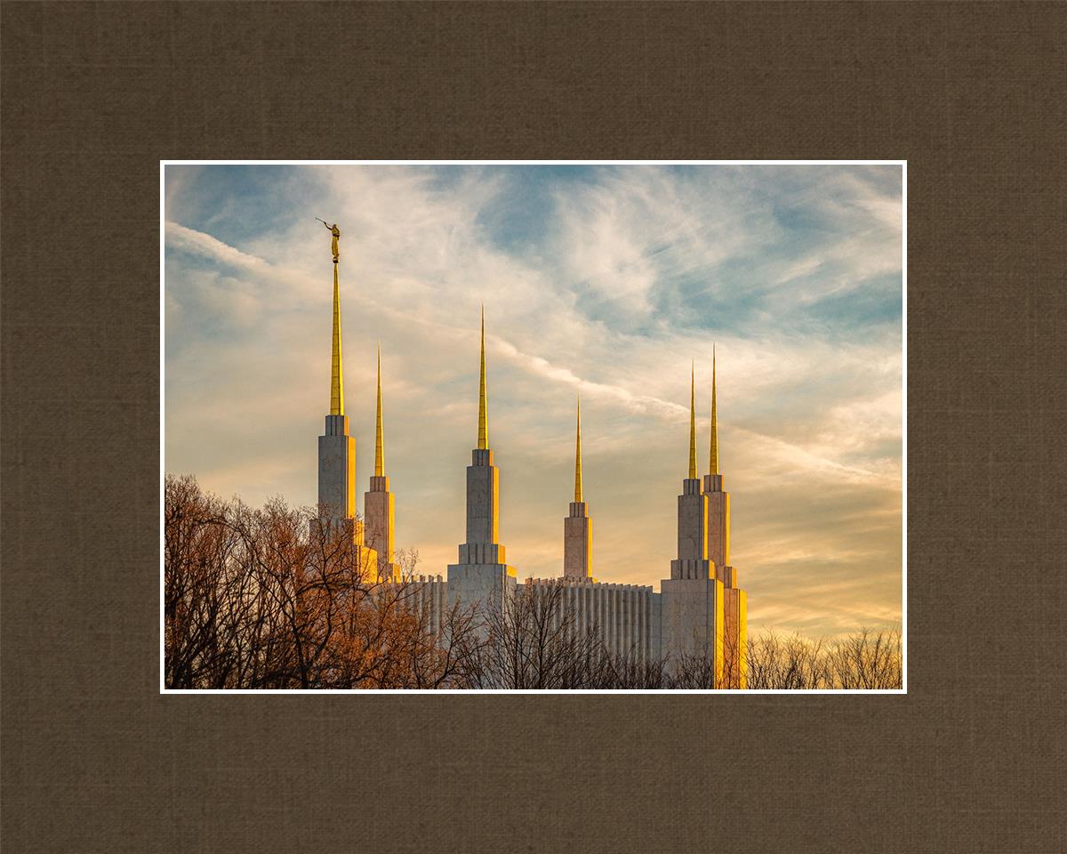 Golden Hour Washington DC Temple