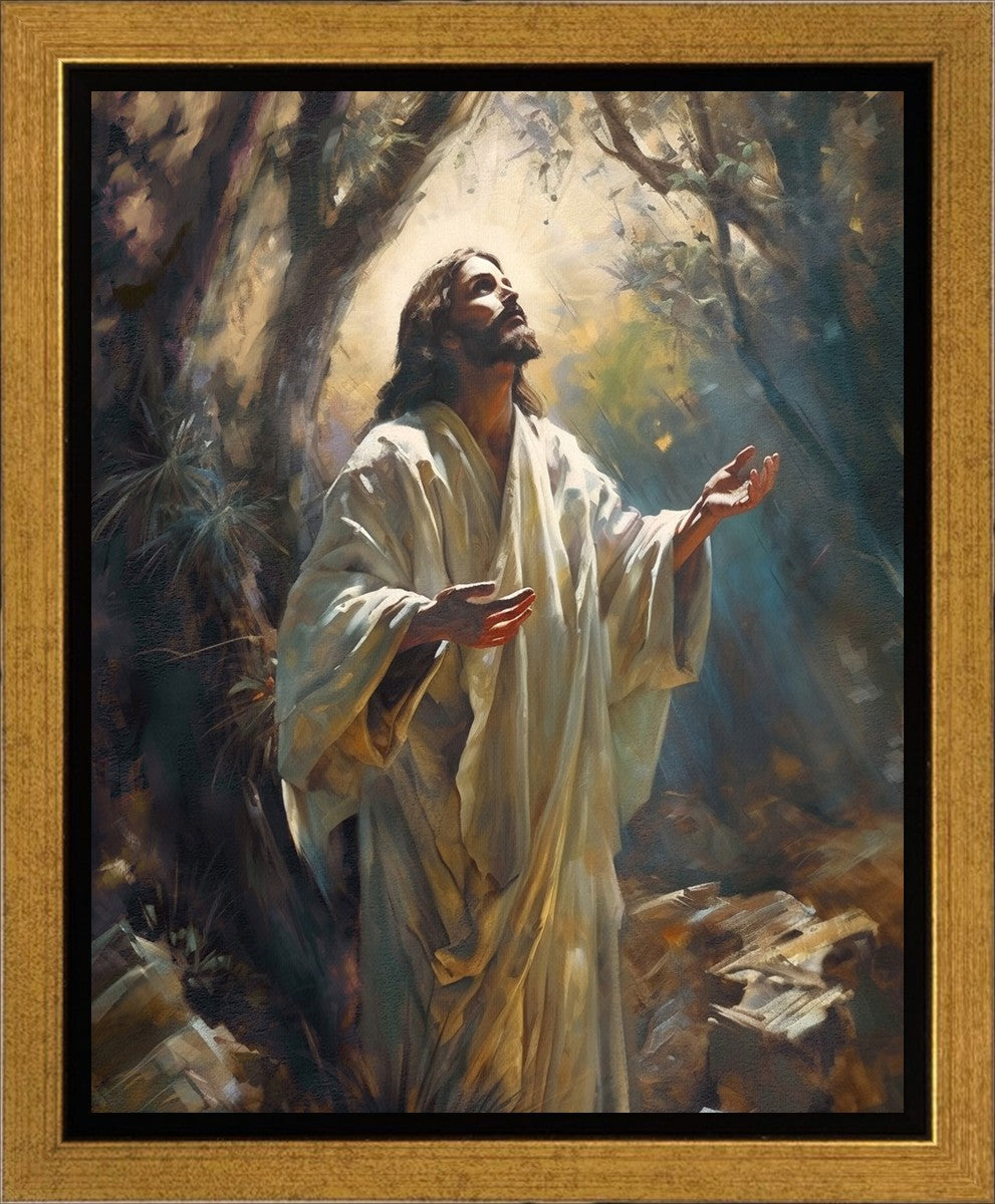 Jesus Prays in the Garden of Gethsemane Gallery Wrap