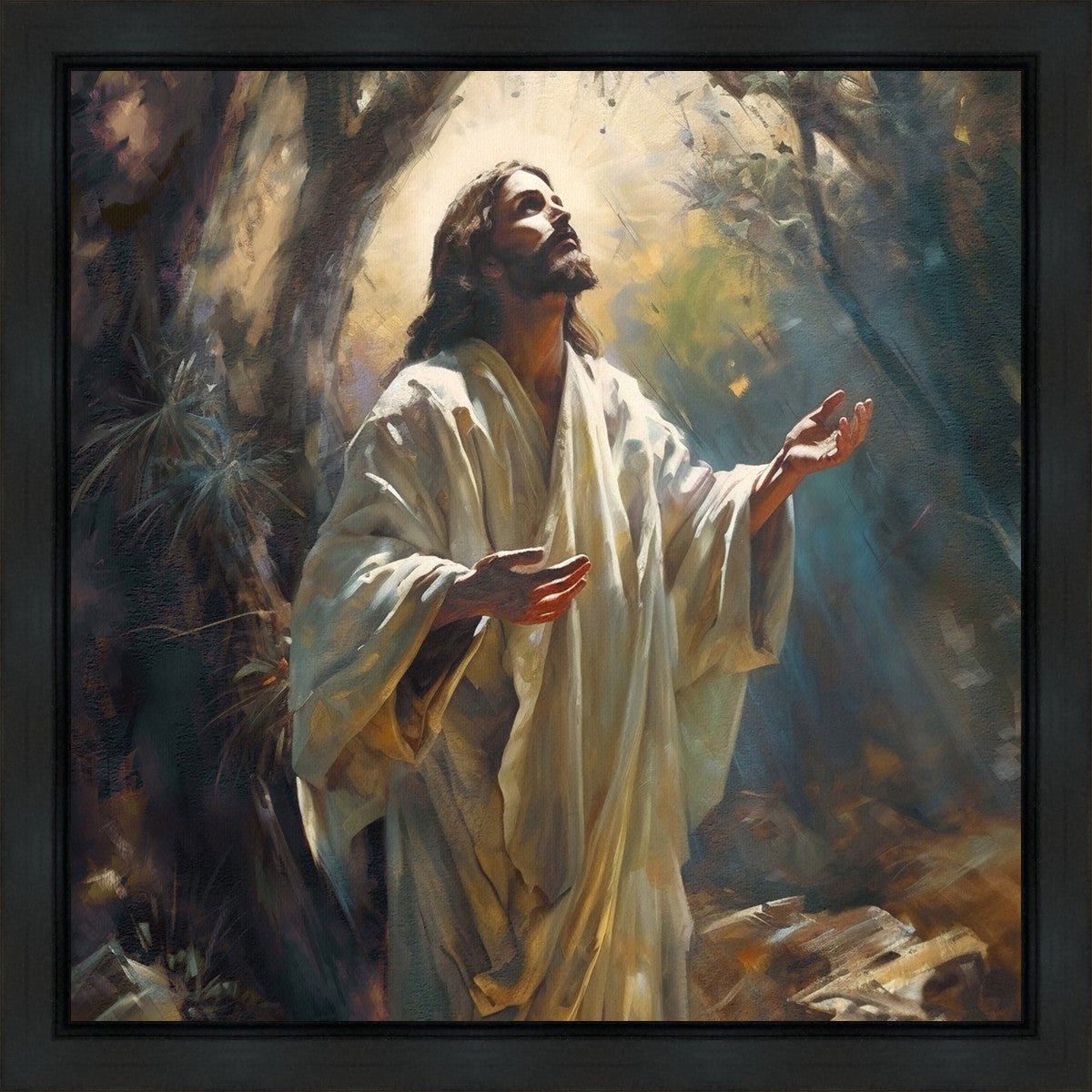 Jesus Prays in the Garden of Gethsemane Gallery Wrap