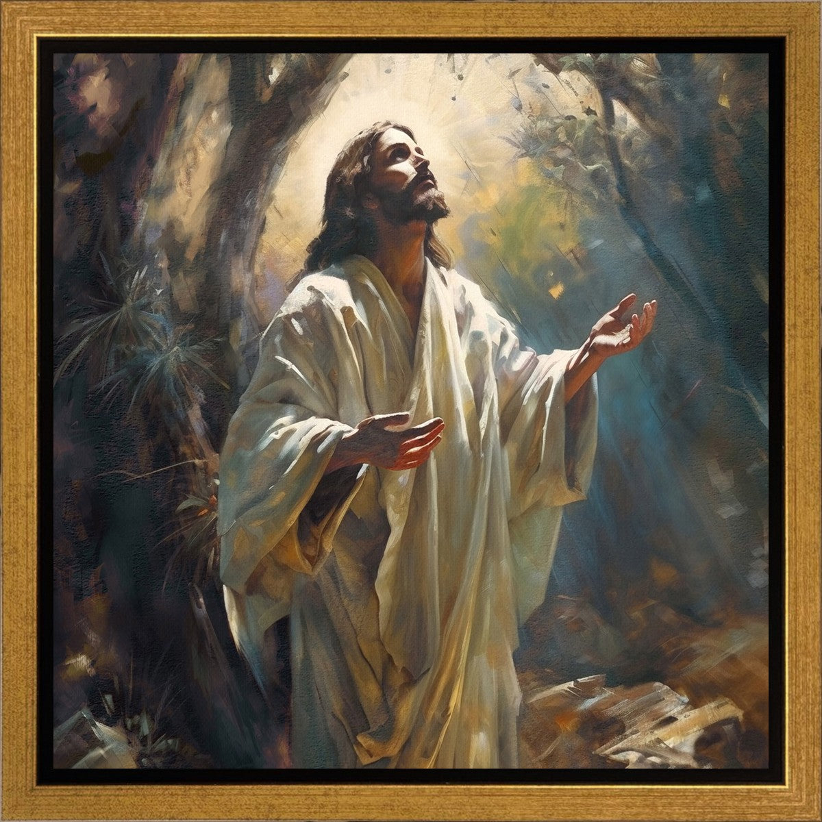 Jesus Prays in the Garden of Gethsemane Gallery Wrap
