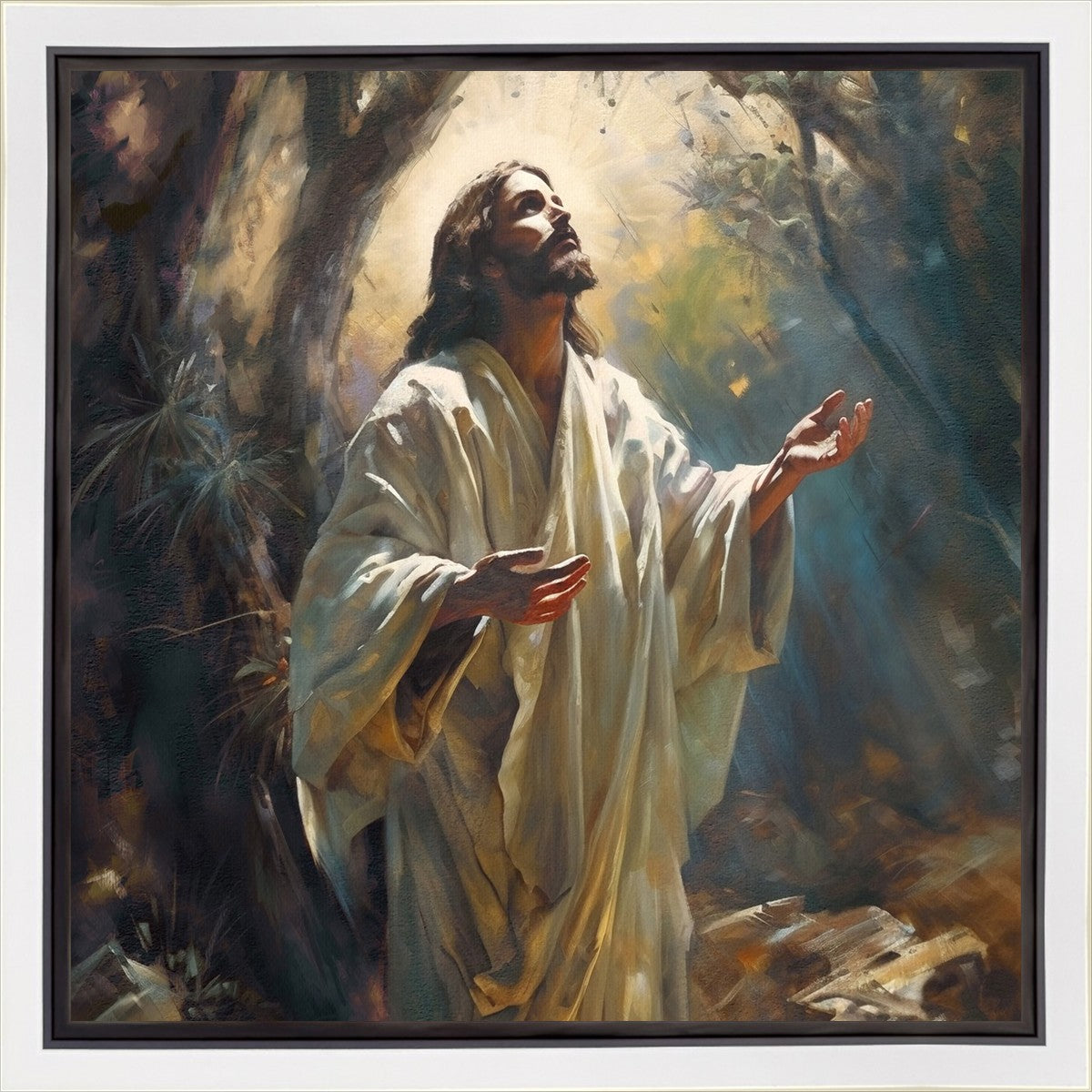 Jesus Prays in the Garden of Gethsemane Gallery Wrap