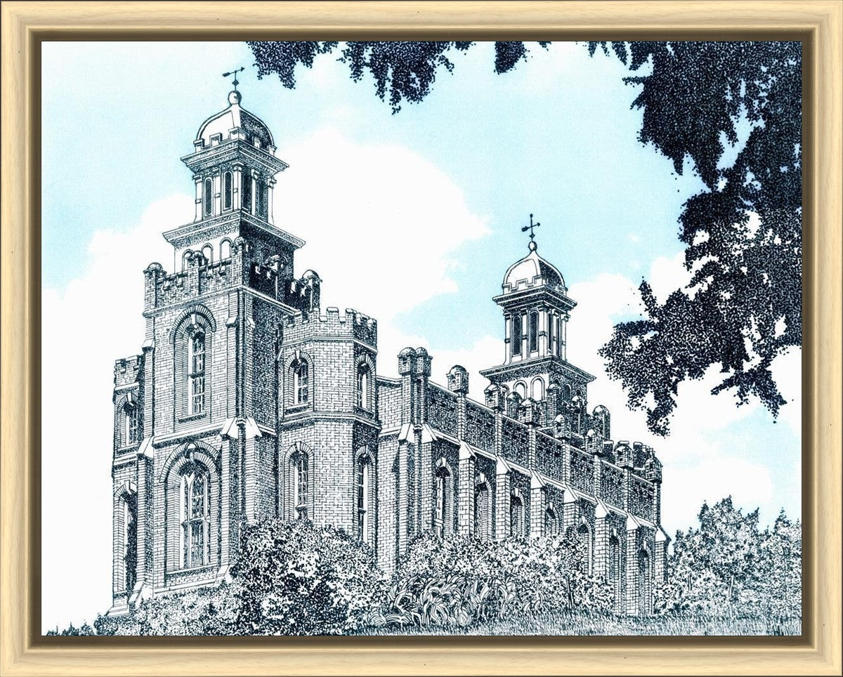 Logan Utah Temple - Blue Sky