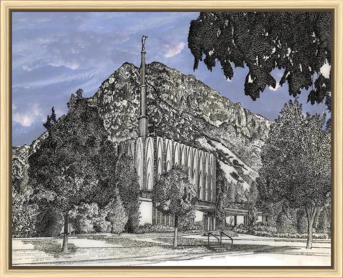 Provo Utah Temple - Blue Sky