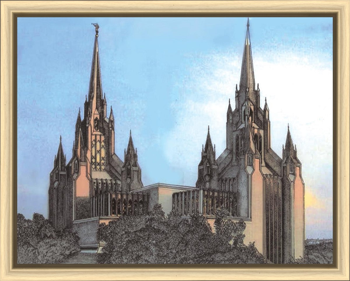 San Diego California Temple - Sunset
