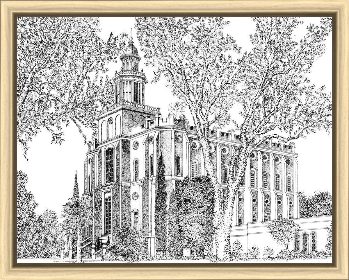 St. George Utah Temple Winter