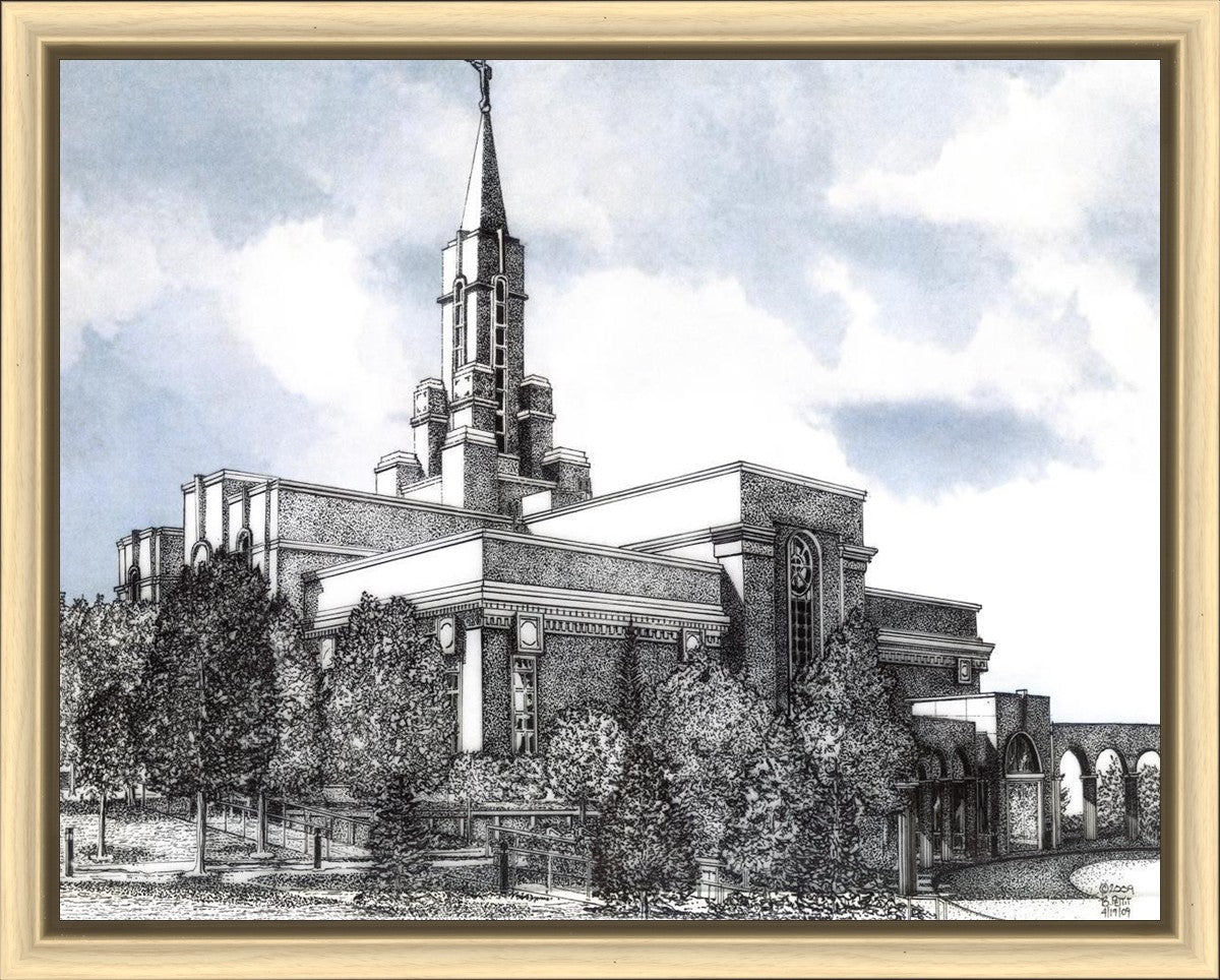 Bountiful Utah Temple - Blue Sky