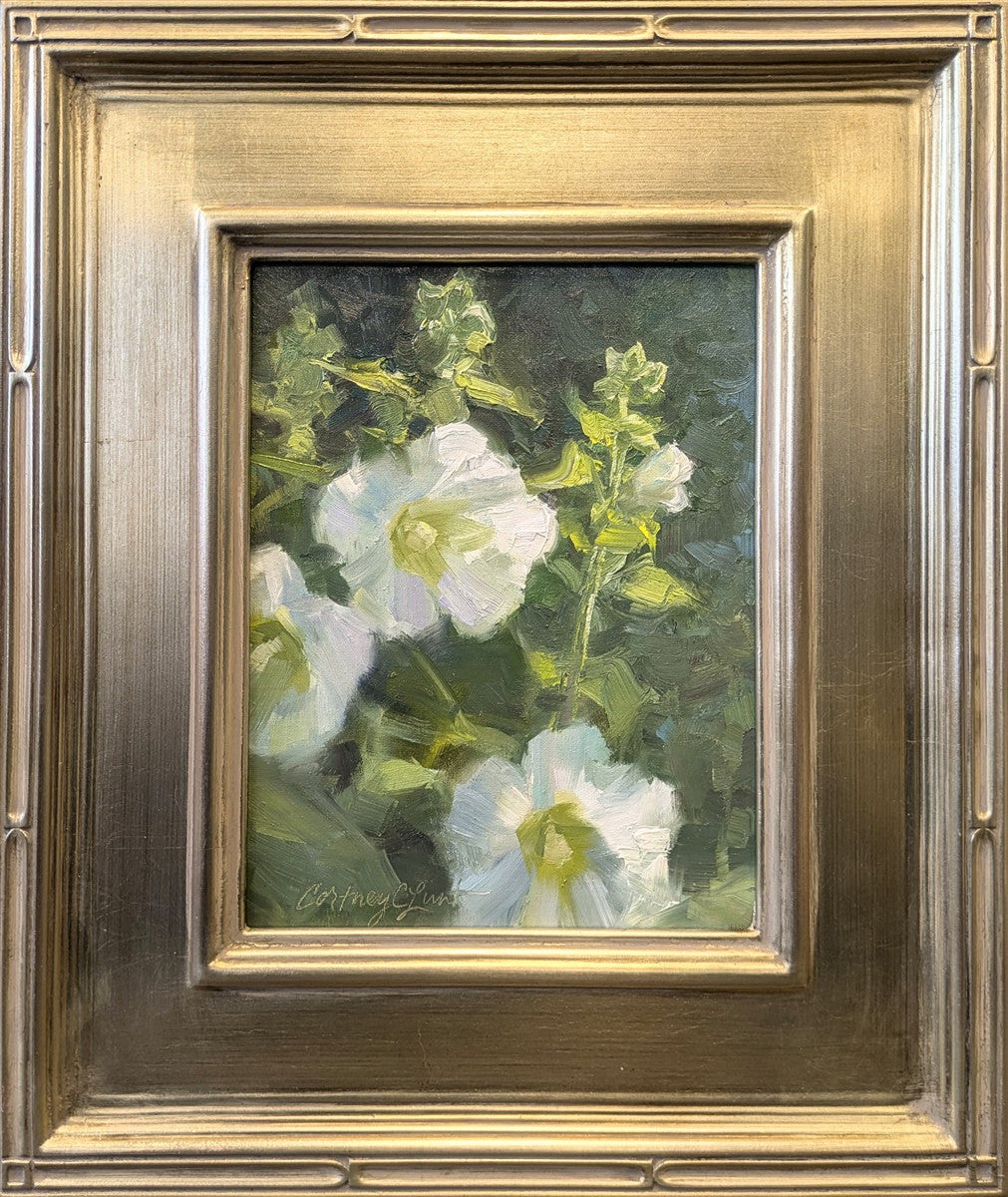 Hollyhock Mood Original Artwork