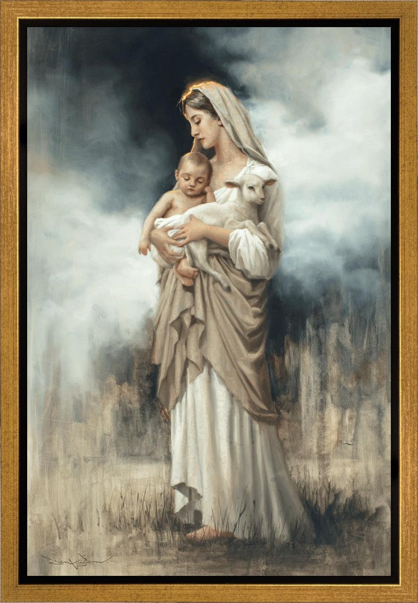 Nurturing With The Lamb Gallery Wrap