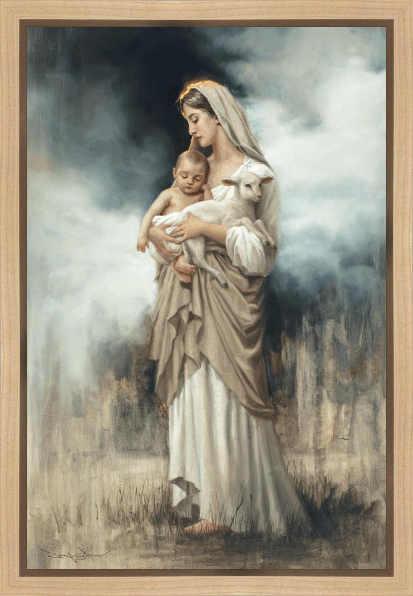 Nurturing With The Lamb Gallery Wrap