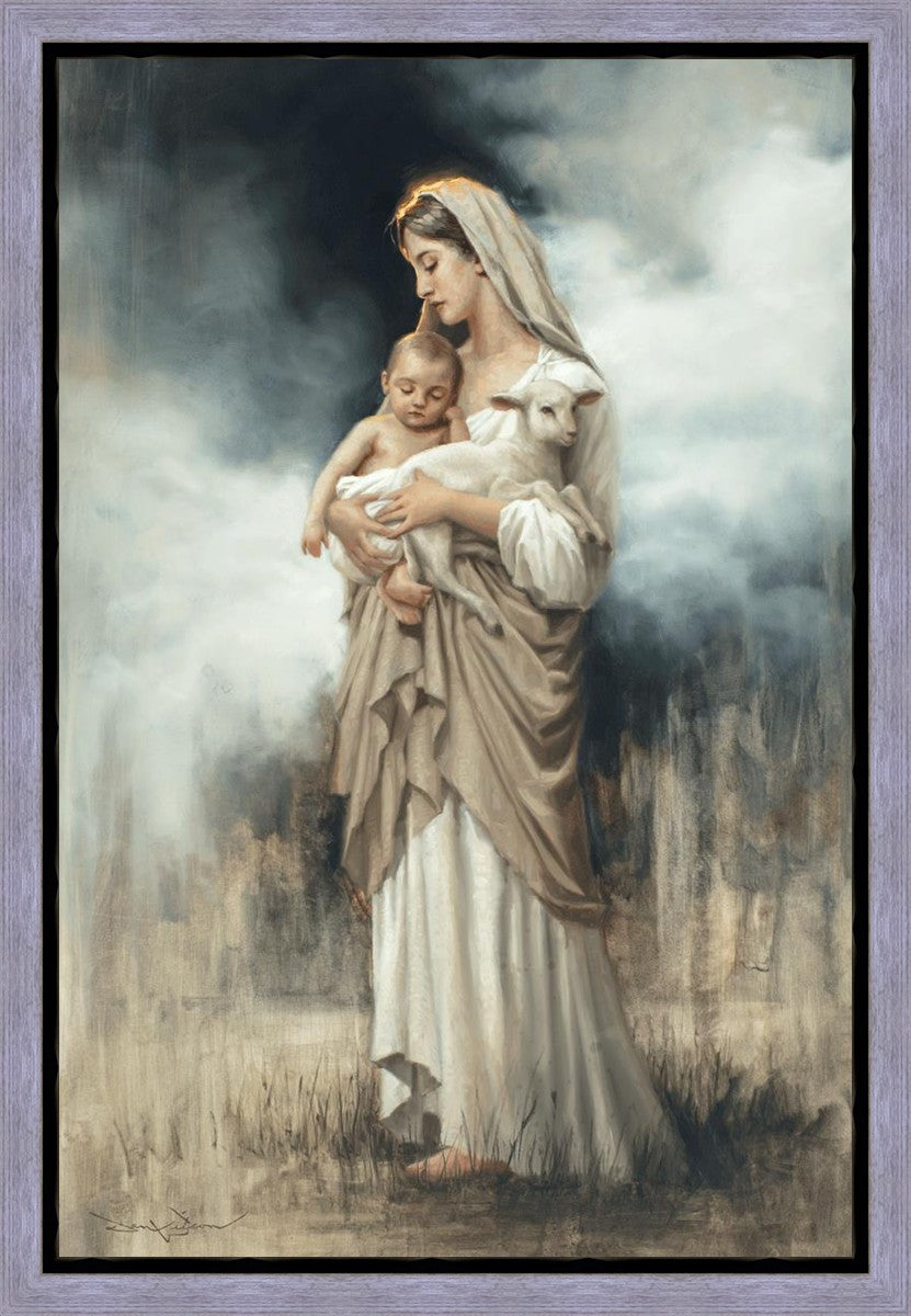 Nurturing With The Lamb Gallery Wrap
