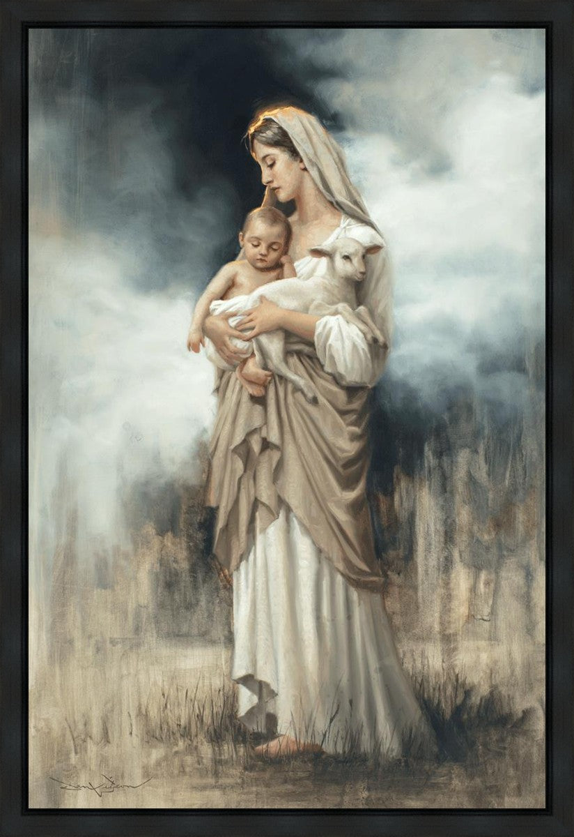 Nurturing With The Lamb Gallery Wrap