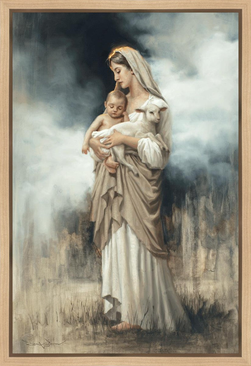 Nurturing With The Lamb Gallery Wrap