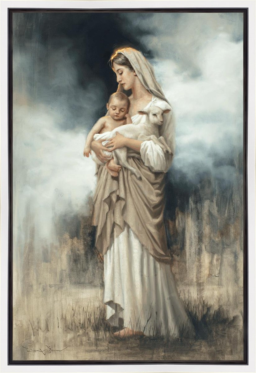 Nurturing With The Lamb Gallery Wrap