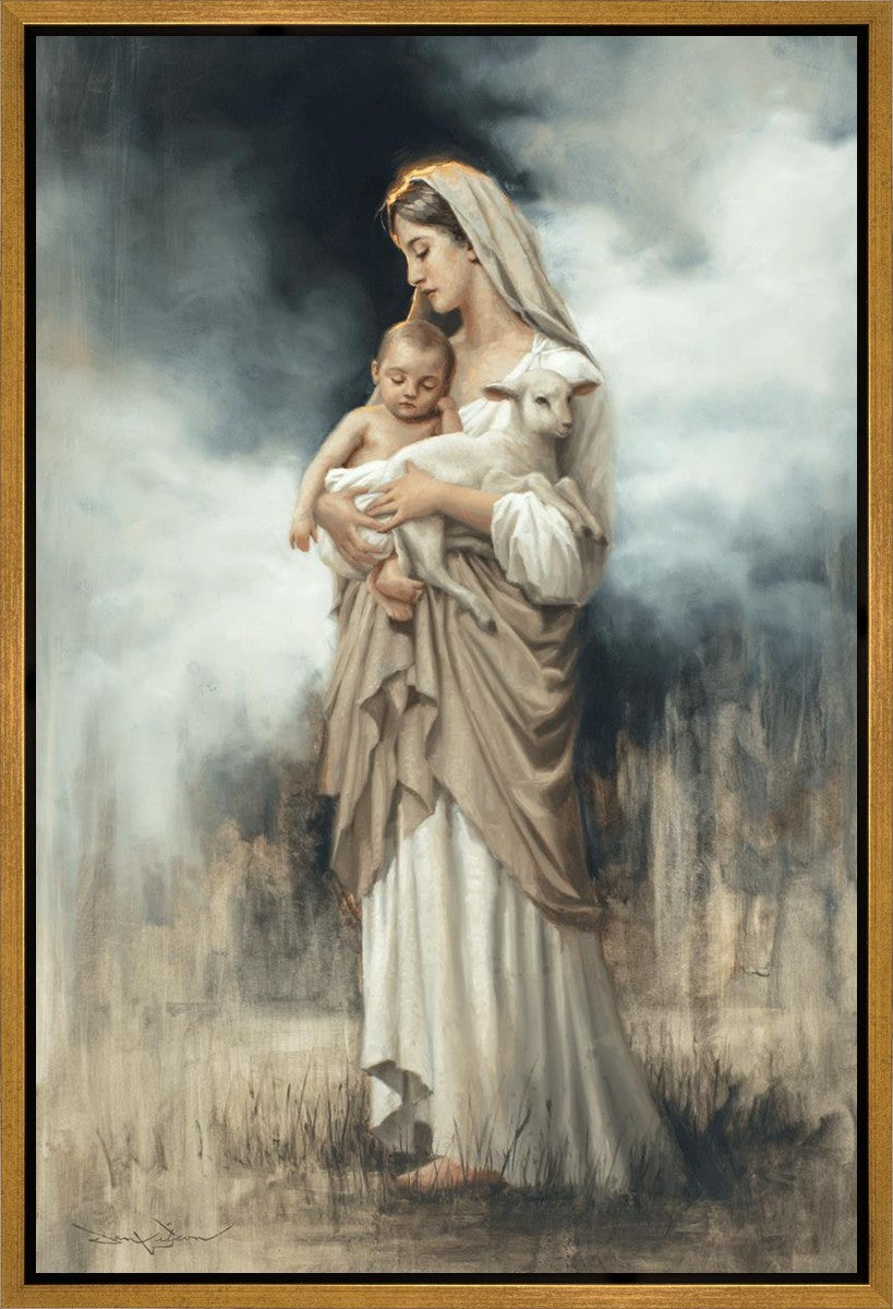 Nurturing With The Lamb Gallery Wrap