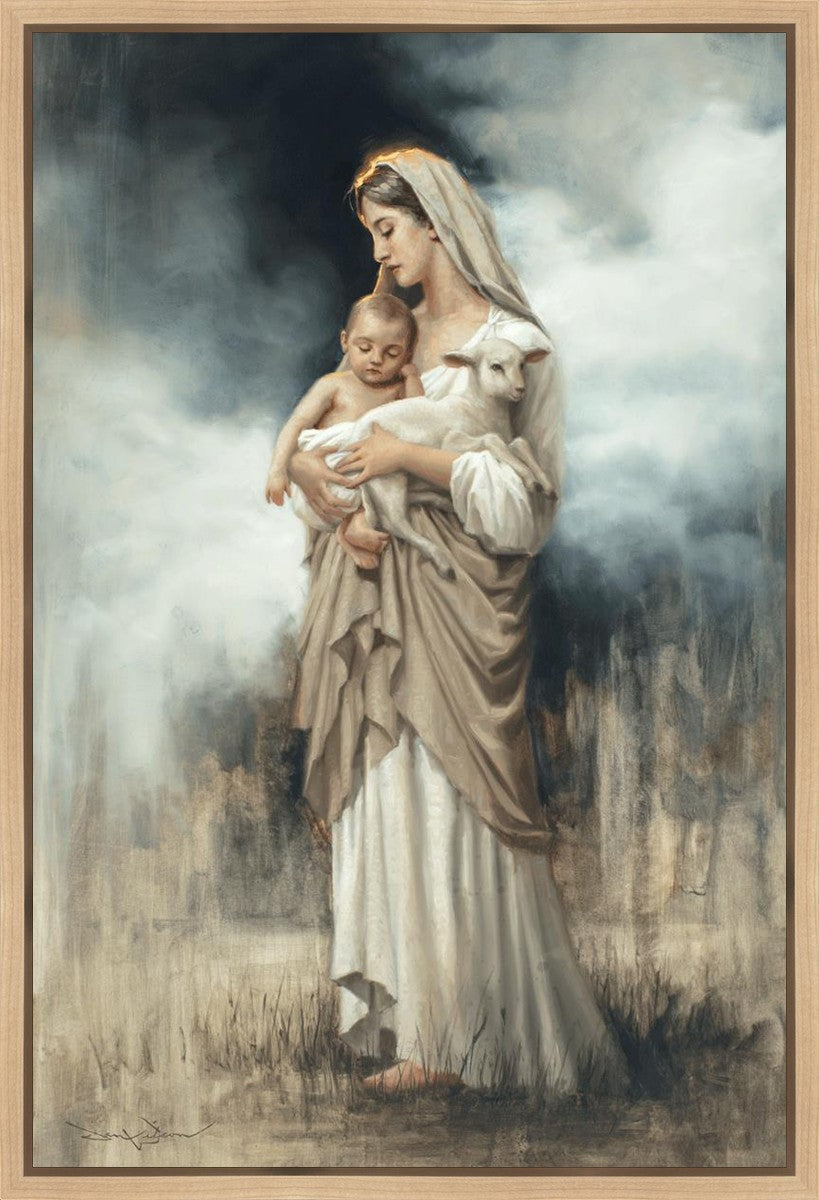 Nurturing With The Lamb Gallery Wrap