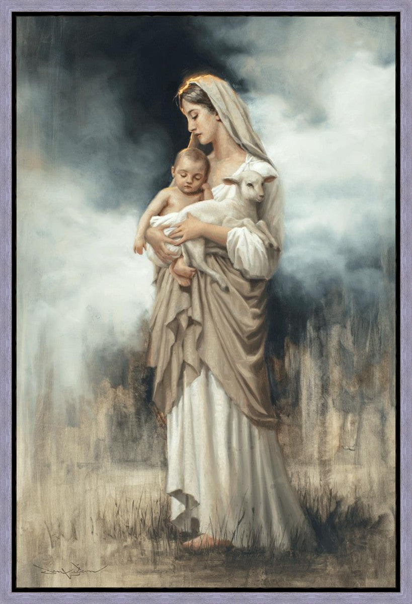 Nurturing With The Lamb Gallery Wrap