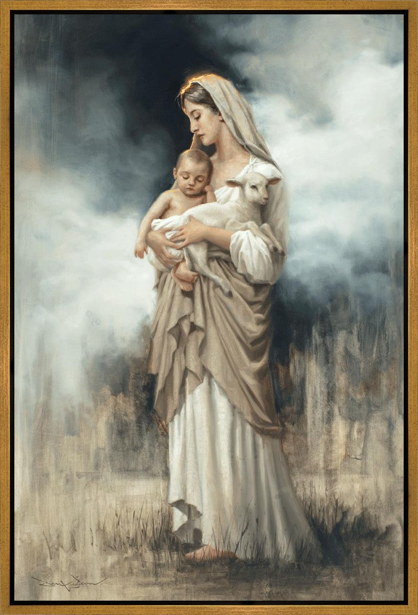 Nurturing With The Lamb Gallery Wrap