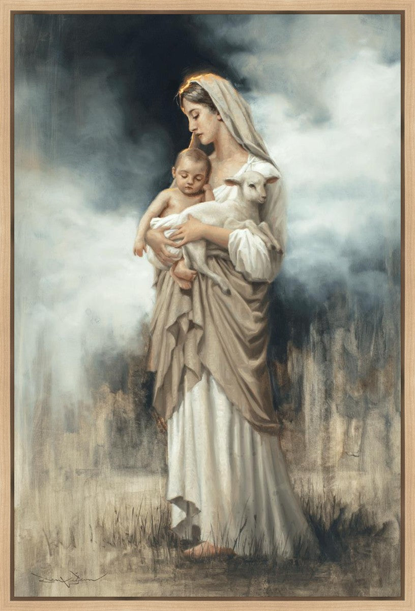 Nurturing With The Lamb Gallery Wrap