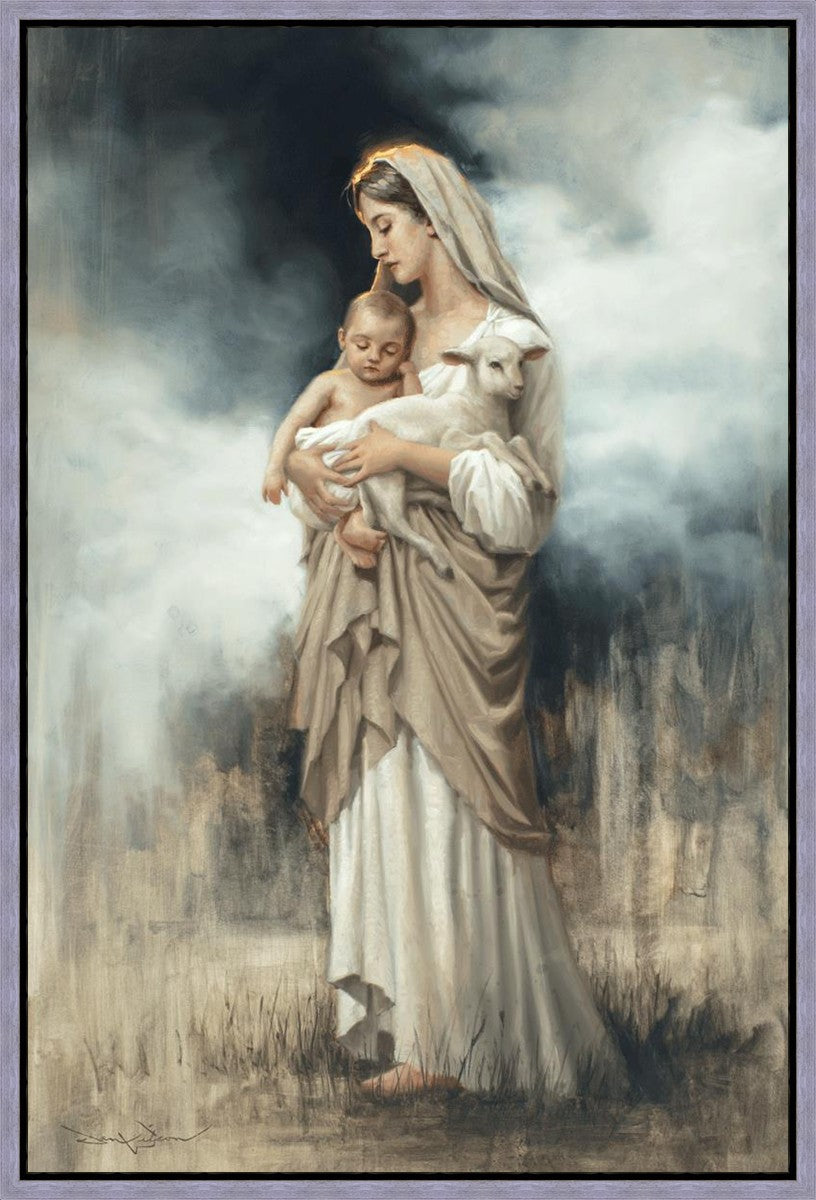 Nurturing With The Lamb Gallery Wrap