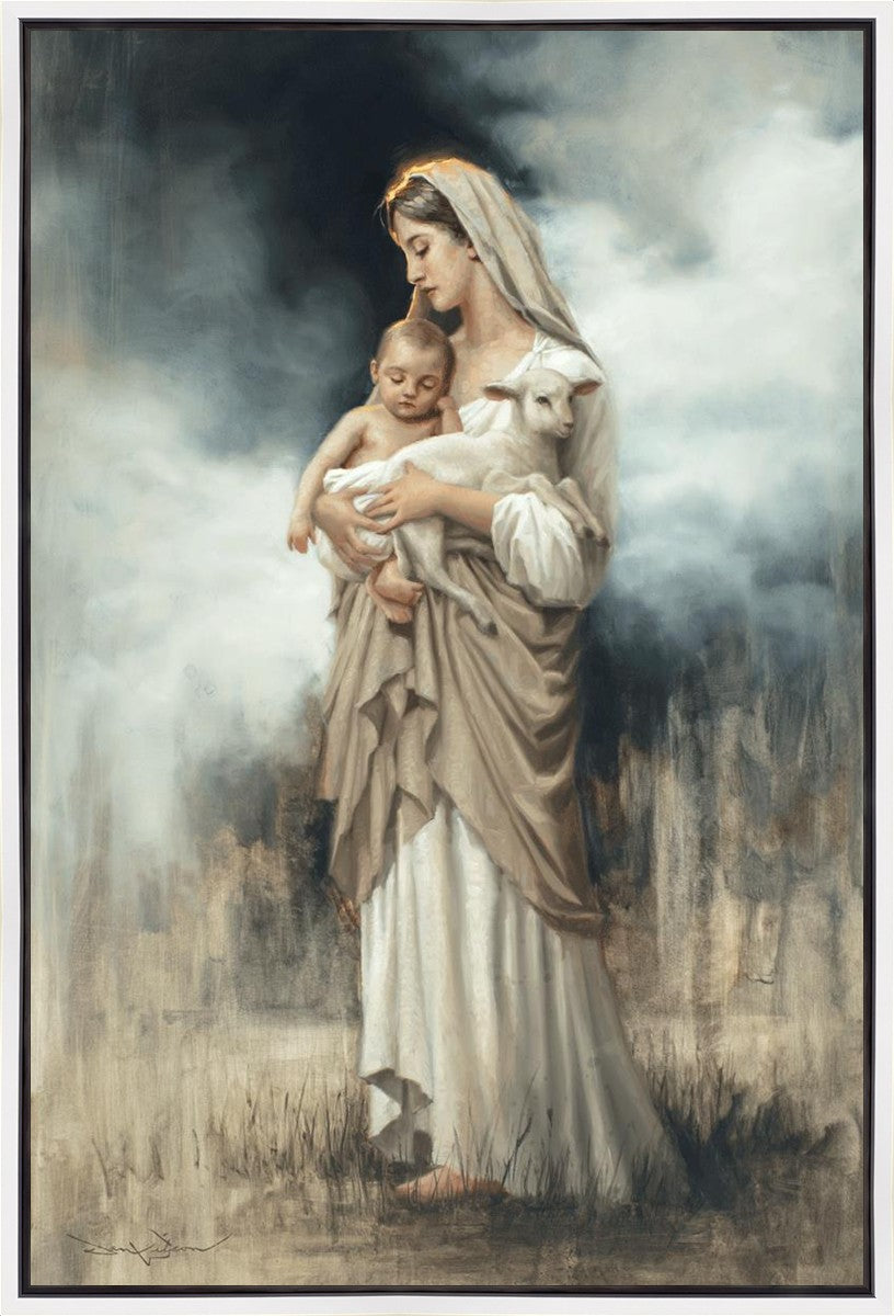 Nurturing With The Lamb Gallery Wrap