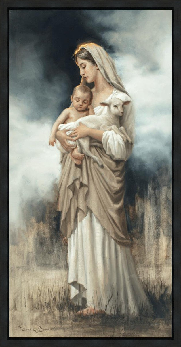 Nurturing With The Lamb Gallery Wrap