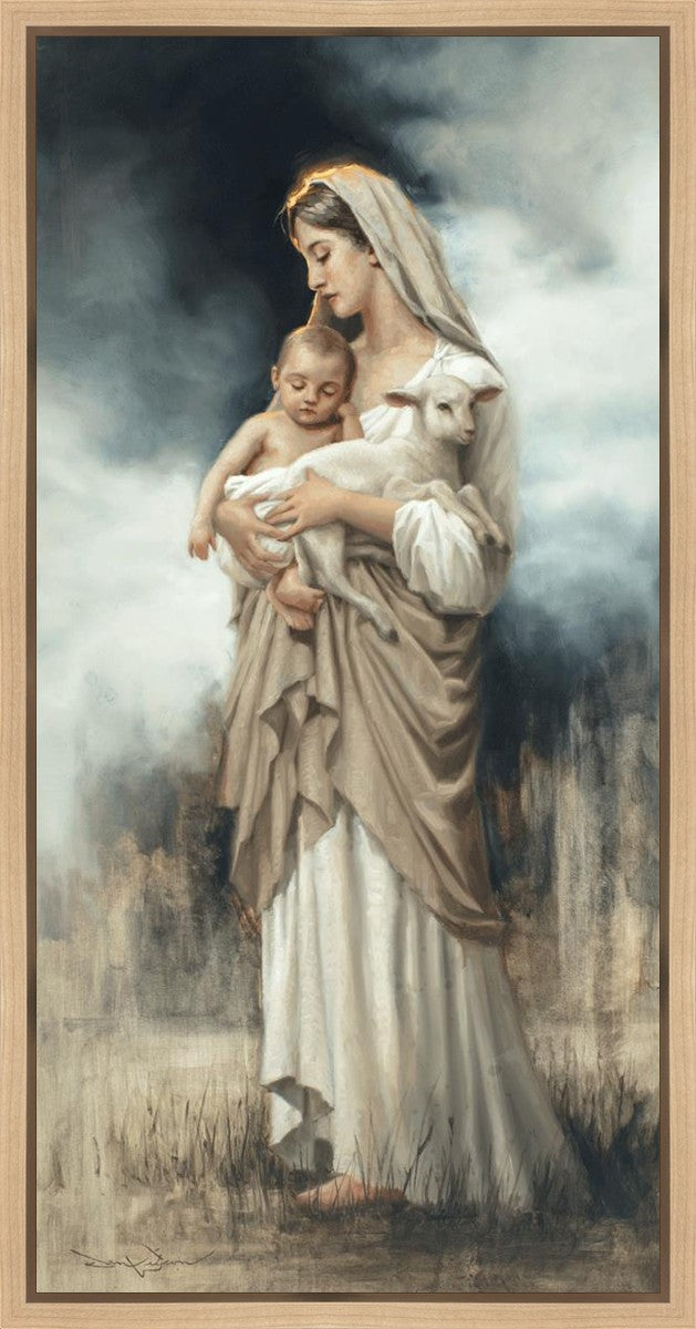 Nurturing With The Lamb Gallery Wrap