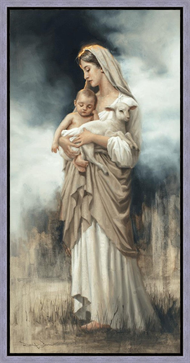 Nurturing With The Lamb Gallery Wrap