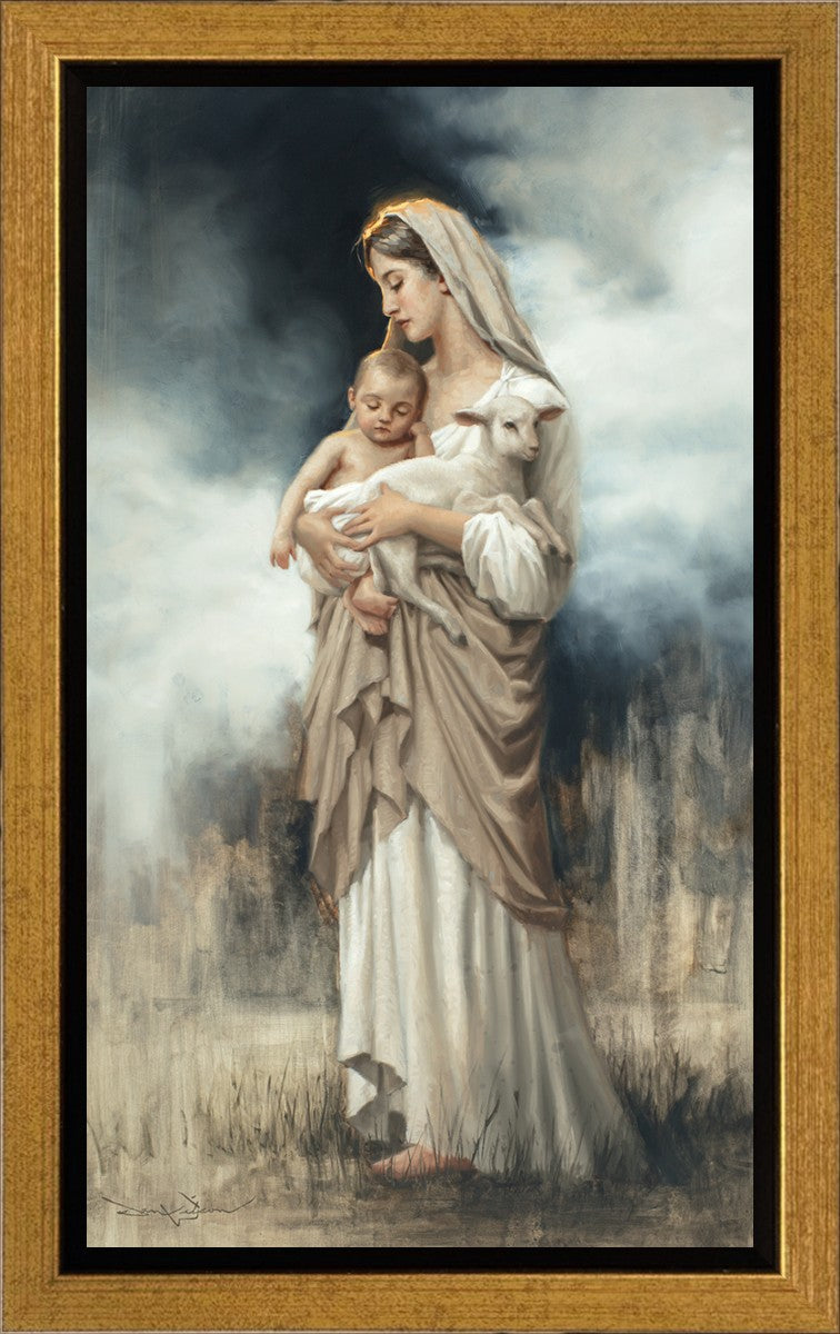 Nurturing With The Lamb Gallery Wrap