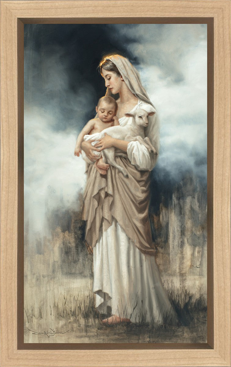 Nurturing With The Lamb Gallery Wrap