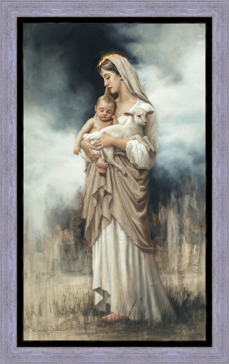 Nurturing With The Lamb Gallery Wrap