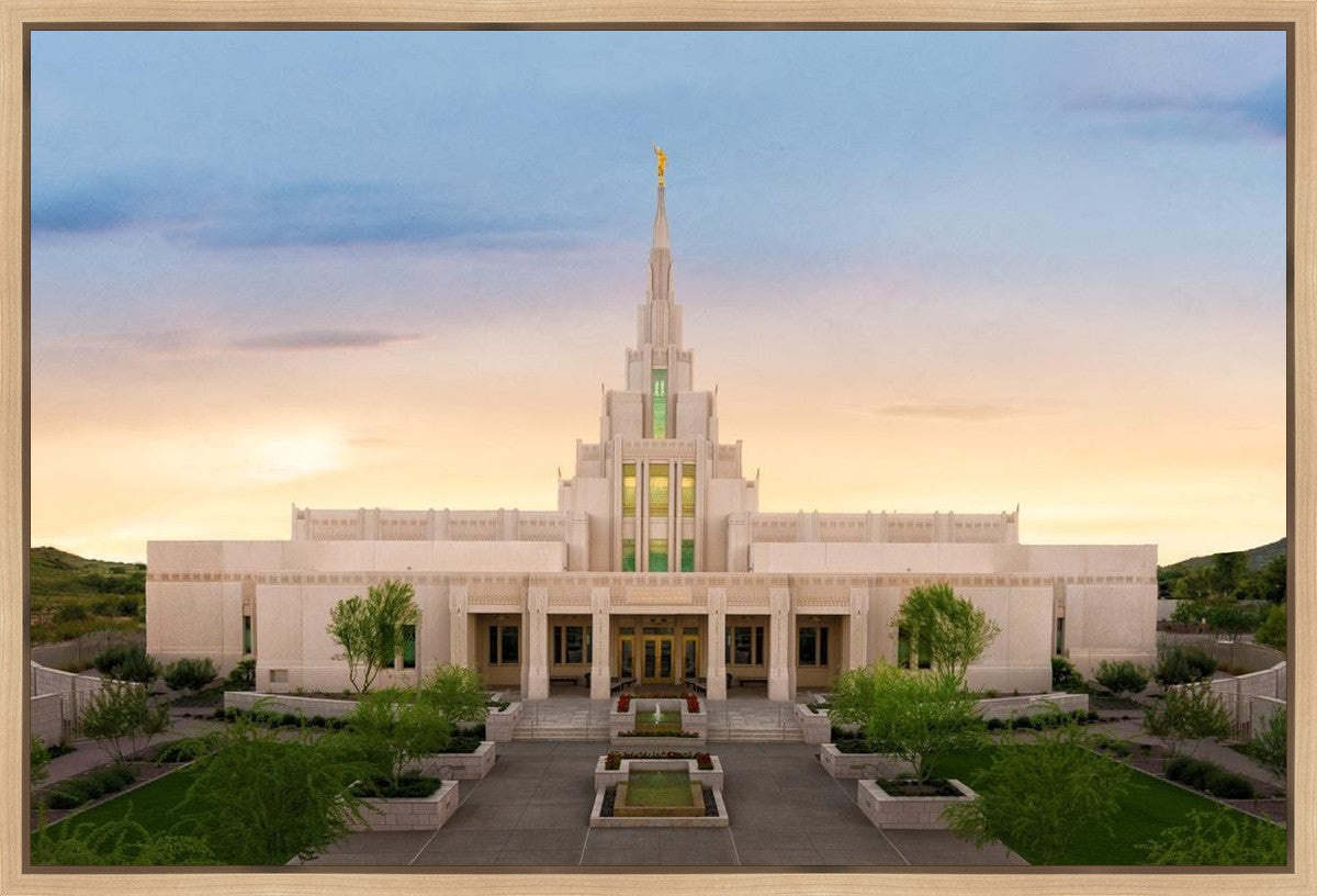 Phoenix Temple First Light Gallery Wrap