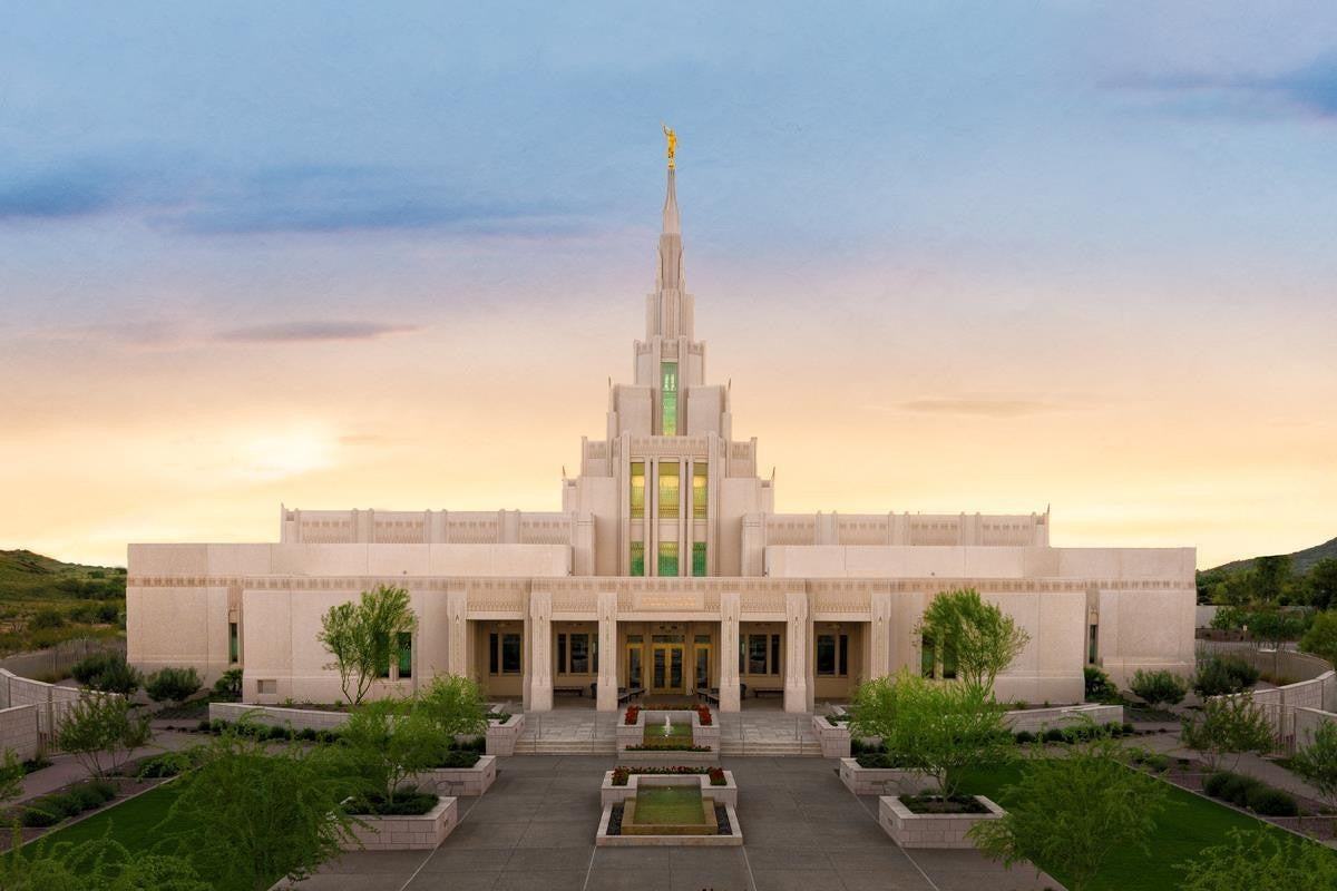 Phoenix Temple First Light Gallery Wrap