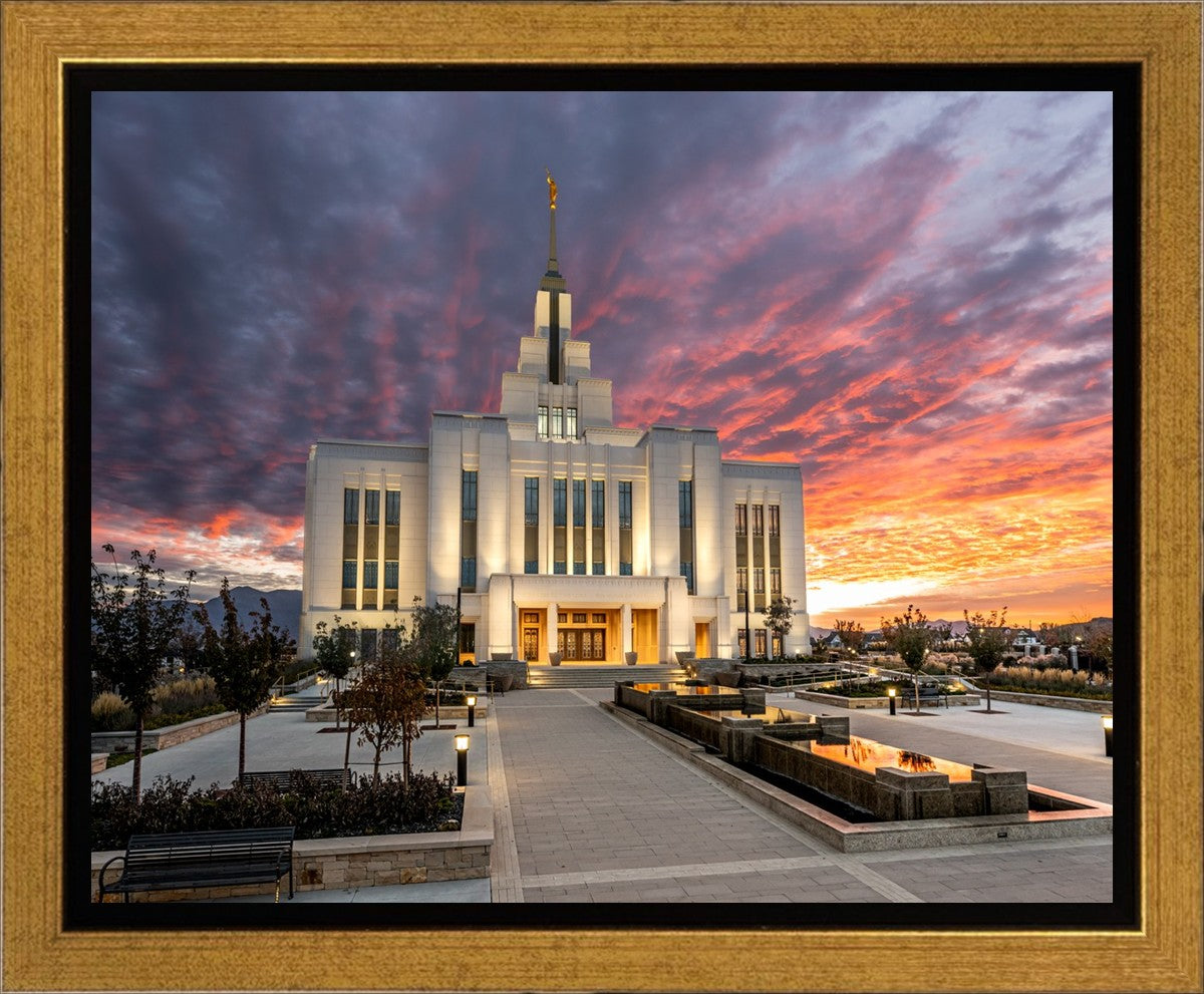 Saratoga Springs Utah Colorful Sunrise