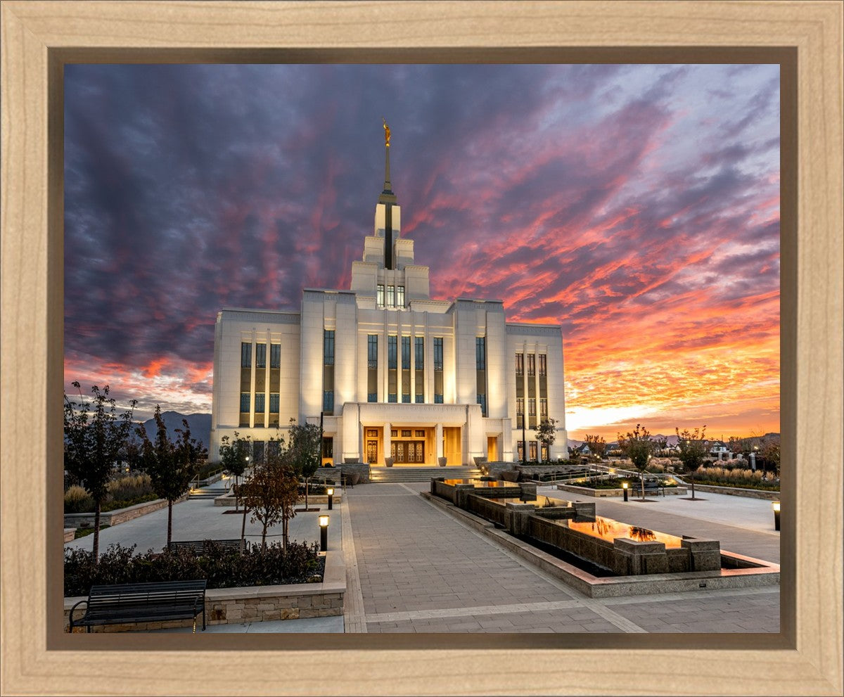 Saratoga Springs Utah Colorful Sunrise