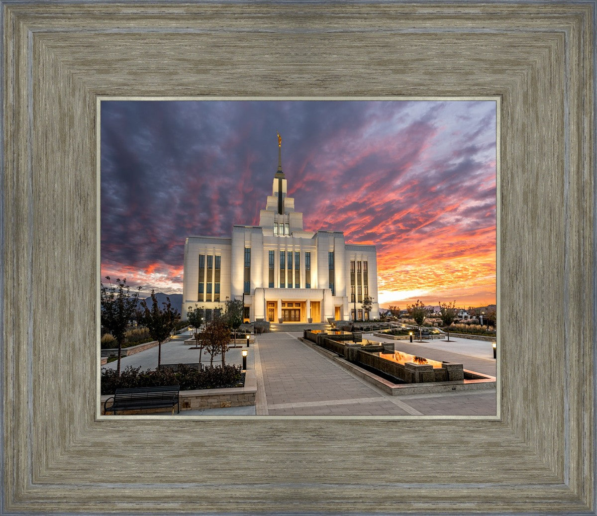 Saratoga Springs Utah Colorful Sunrise