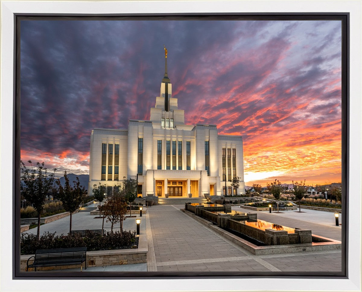 Saratoga Springs Utah Colorful Sunrise