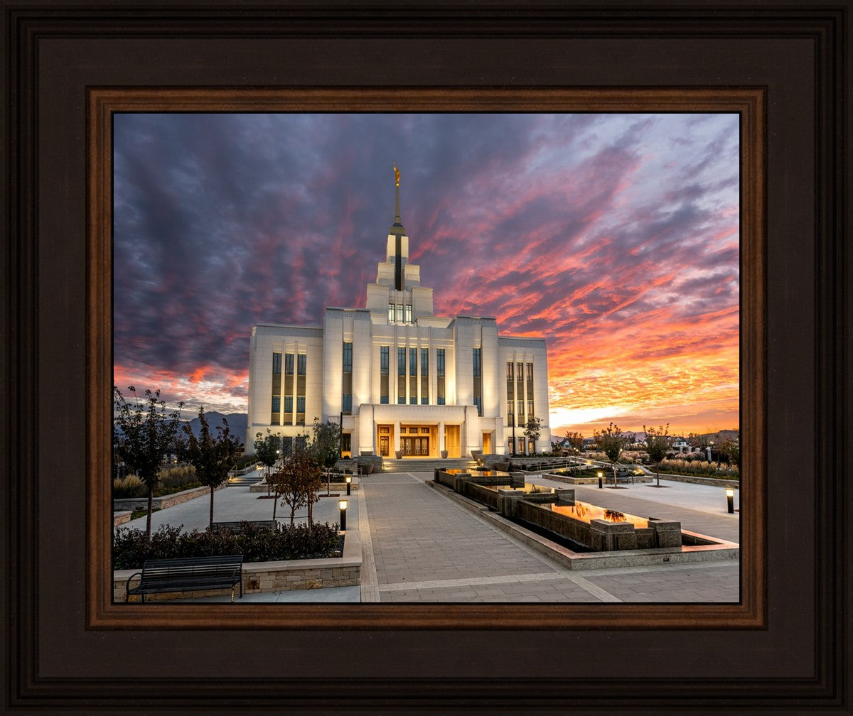 Saratoga Springs Utah Colorful Sunrise