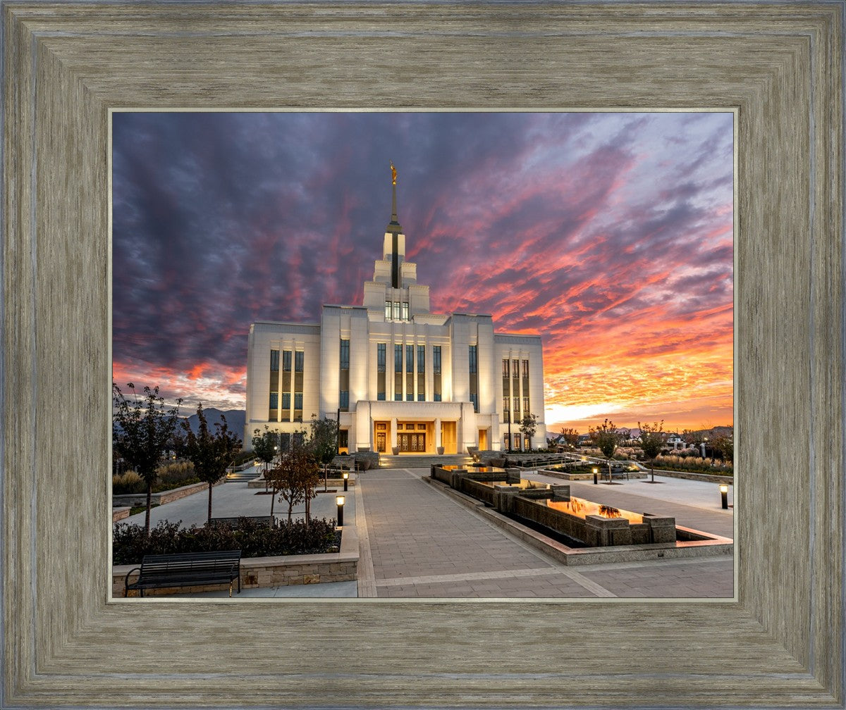 Saratoga Springs Utah Colorful Sunrise